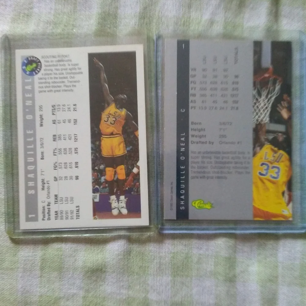 Shaq Classic Rookie 2 Card Lot